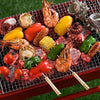 Barbeque BBQ Tandoor Skewers Grill Sticks for Barbecue (Pack of 12)