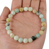 Natural Amazonite Bracelet 6 mm Crystal Stone Bracelet Round Beads for Reiki and Crystal Healing Fengshui Gemstone