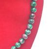 Ruby zoisite Crystal Round Beads Necklace 15 Inches 8 mm Beads Semi precious Mala