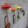 Umbrella Shape Decorative Key Holder Wall Mounted Hooks (3 pcs)