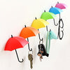 Umbrella Shape Decorative Key Holder Wall Mounted Hooks (3 pcs)