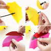 Umbrella Shape Decorative Key Holder Wall Mounted Hooks (3 pcs)