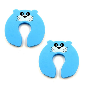 Door Stopper Cartoon for Kids and Baby Safety Pinch Guard and Accidental Door Lock Protection for Baby Safety 2pcs Random Design