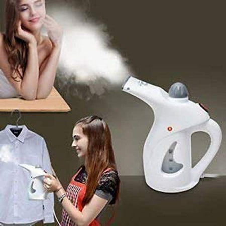 Handheld Garment Facial Steamer Mini Handheld Electric Garment Facial Steamer Brush and Fabric for Ironing Clothes Home and Travel (Multicolour) - halfrate.in