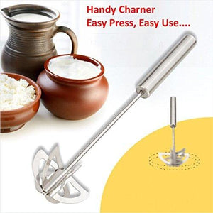 Stainless Steel Spring Mixi Egg/Lassi/Butter Milk Maker/Mixer Hand Blender - halfrate.in