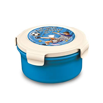 Perfect Lunch Box with Stainless Steel Inner (Kids) Super Sr Kids Blue