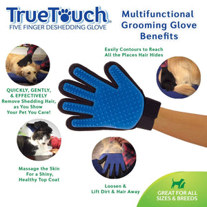 Cleaning Hair Brush Comb Animal Massage Hair Removal Dog Grooming True Touch Shedding Brush Bath Gloves