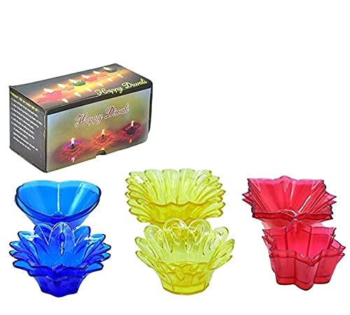 Beautiful Candle Cups Reusable Tea lights 12 pcs