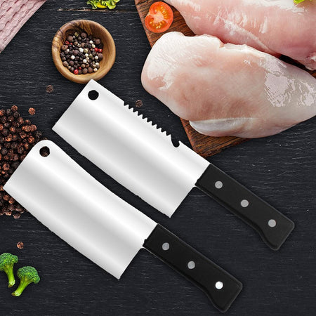 Premium Stainless Steel Kitchen 8 pcs Knife Set with Scissor, Peeler & Knives Sharper