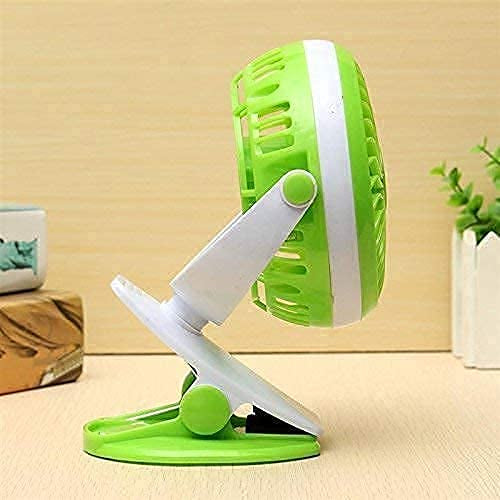 Clip on Table Fan, 360° Rotation Portable Small Desk Fan, 3 Speed Personal Rechargeable Battery Fan with Clip, Mini Clip Fan for Stroller, Camping, Office, Desk (Multicolored )