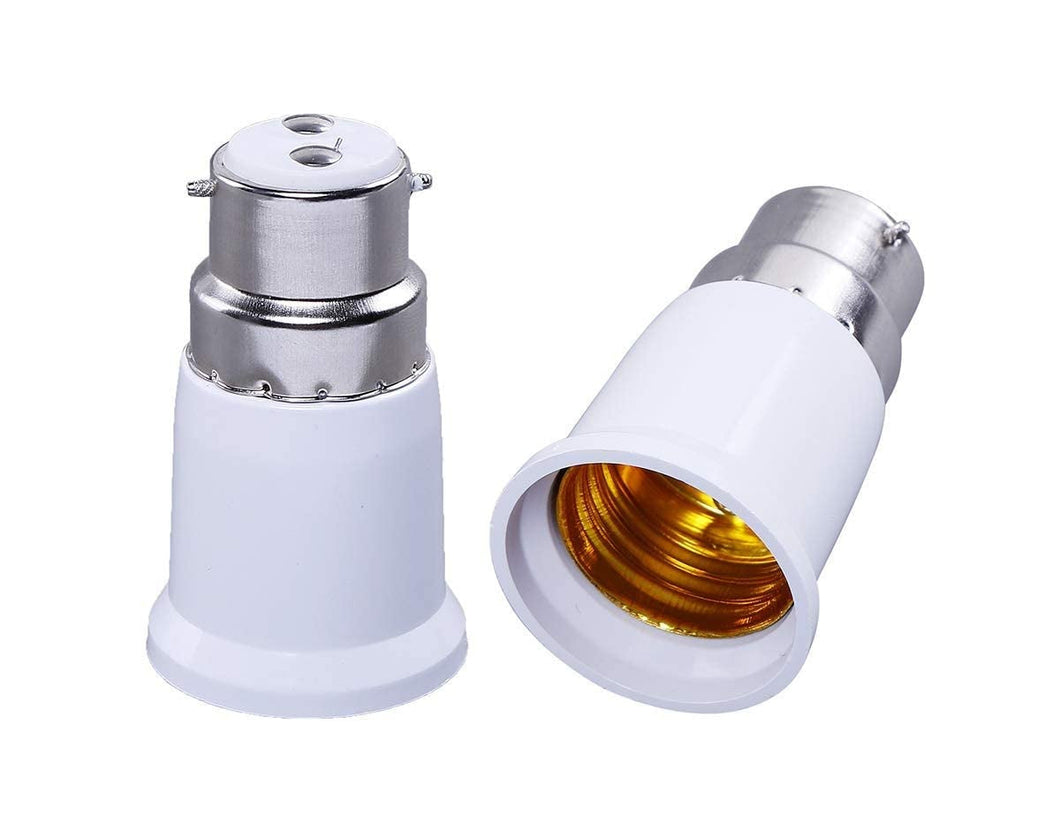 Converter Holder B22 to E27 Screw Base Socket Lamp Holder Light Bulb Adapter - 1 pc