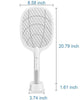 Mosquito Killer Racket Rechargeable Handheld with Base Electric Fly Swatter Mosquito Killer Racket Bat with UV Light Lamp Racket USB Charging Electric Insect Killer