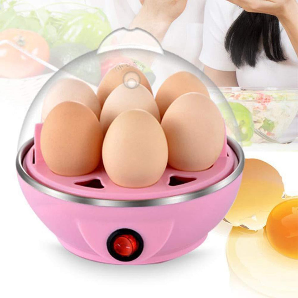 Egg Boiler/Egg Poacher/7 Egg Cooker/Electric Egg Boiler/Egg Steamer/Home Machine Egg Boiler with Egg Tray - halfrate.in