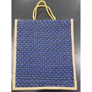 Jute Bags for Lunch Box with Zip | Jute Tote Bag | Jute Tiffin Bags | Multicoloured Jute Bag | Jute Carry Multiuse Bag Size: 30 cm x 26 cm