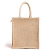 Jute Bags for Lunch Box with Zip | Jute Tote Bag | Jute Tiffin Bags | Multicoloured Jute Bag | Jute Carry Multiuse Bag Size: 30 cm x 26 cm