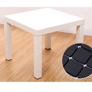 Anti-Skid Rubber Furniture Protection Pads Self Adhesive Floor Scratch Rubber Floor Protector 28 Pads - 12 Square, 12 Round, 4 Square big