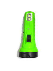 High Beam Rechargeable 5W Laser LED Torch with Dual Hi-Bright COB Emergency Torch/Searchlight