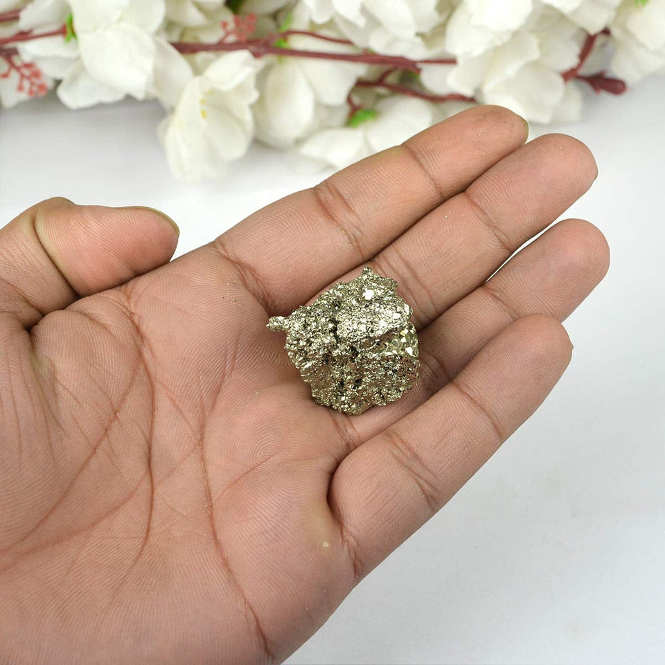 Natural Pyrite Gemstone Raw Cluster Stone