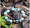 Triple Stone Ultimate Student Bracelet helps Studying, Mental Focus and Memory – Turquoise, Crystal Quartz & Tiger Eye – Bracelet for Student – Focus Bracelet - Gemstone Beaded Stretch Bracelet