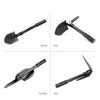 Multitool Mini Outdoor Camping Folding Shovel Multifunctional Portable Entrenching Tool Lightweight for Outdoor Hiking with Cover