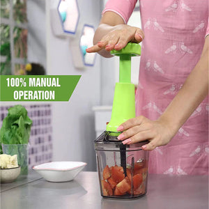 Push N Chop 1100 ML Used For Chopping And Cutting Of Fruits And Vegetables