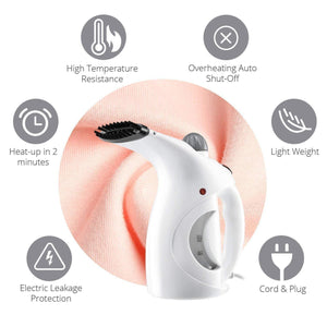 Fast Heat-up Steam Face Steamer Brush for Home and Travel for Facial, Cold and Cough and Garment - halfrate.in