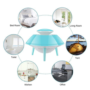 Mosquito Trap Killer Space Ship Design lamp Flying saucer mosquito catcher suction Machine - USB Powered for Indoor & Outdoors