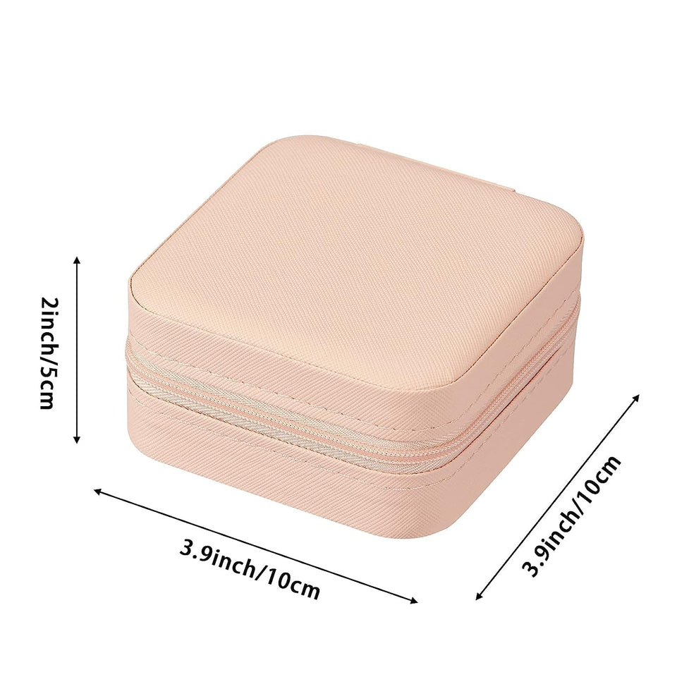 Jewellery Box PU Leather, Travel Portable Jewelry Case For Ring, Pendant, Earring, Necklace, Bracelet Organizer Storage Holder Box