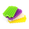 Flexible Silicone Honeycomb 37 Cavity Ice Cube Tray with Lid Trays for Freezer Moulds Small Cubes Whiskey Fridge Bar Soft Ice Cube Tray