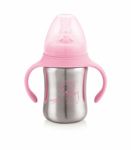 Sizzle Stainless Steel Baby Feeding Bottle (360 ml)