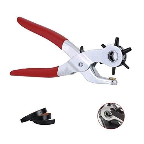 Saleshop365® Revolving The Spring Leather Hole Punch Punching Plier Leatherworking Belt Strap - halfrate.in