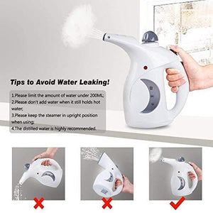 Handheld Garment Facial Steamer Mini Handheld Electric Garment Facial Steamer Brush and Fabric for Ironing Clothes Home and Travel (Multicolour) - halfrate.in