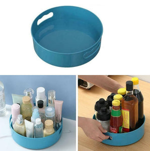 Multi-Purpose 360 Degree Rotating Organizer Tray/Kitchen Organizer/Multi- Function Rotating Tray/Cosmetics Organizer