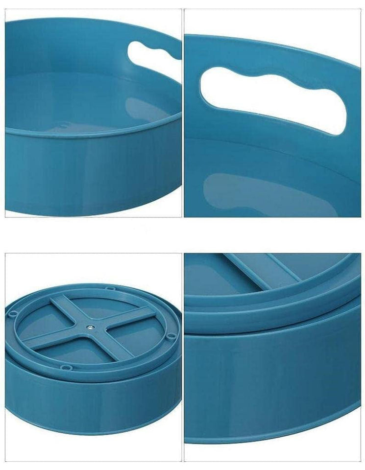 Multi-Purpose 360 Degree Rotating Organizer Tray/Kitchen Organizer/Multi- Function Rotating Tray/Cosmetics Organizer