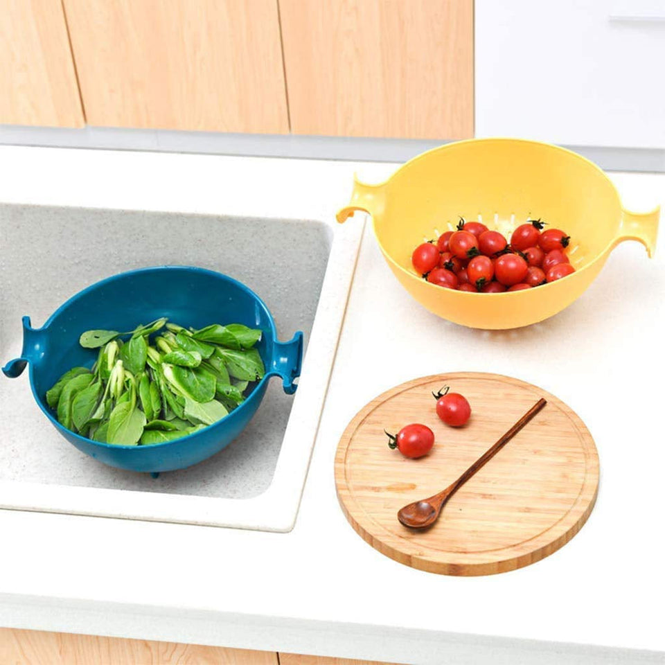 Multifunctional Washing Fruits & Vegetables Basket Strainer and Detachable Bowl