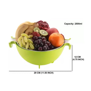 Multifunctional Washing Fruits & Vegetables Basket Strainer and Detachable Bowl