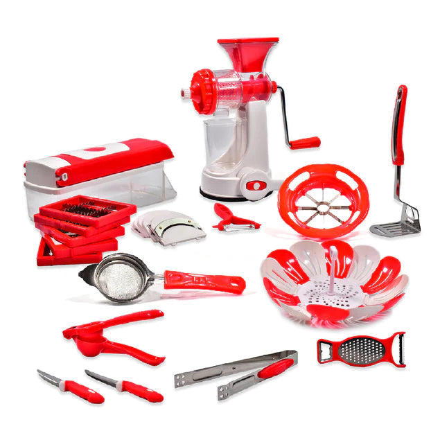 Kitchen Top Deal - Complete Kitchen Combo 22 pcs for Daily kitchen uses in Beautiful Gift Box