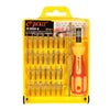 Original Jackly JK 6032 A 32 in 1 Tweezer & Screwdriver Set Repair Tool Kit - halfrate.in