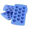 Heart Shape Ice Cube Maker Tray | Making Candy Chocolate 14 Ice Cube Tray for Freezer | Multi-Color