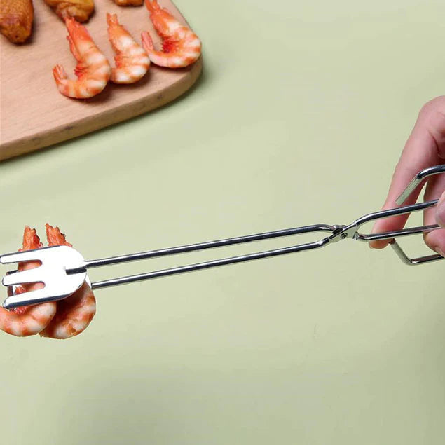 Multi functional Metal BBQ Clip Tongs Clamp for Garbage Charcoal Serving Tools 35 cm