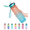 Unbreakable Water Bottle 1 L with Motivational Time Marker measurement, Leakproof Durable BPA Free Water bottle for office, School, Home, gym