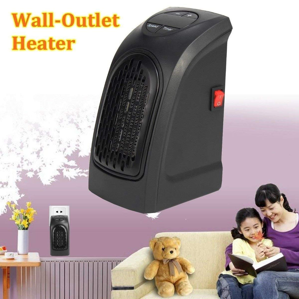 Electric Room Heater Compact Plug-in Wall Outlet Space Heater