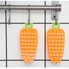 Fruit and Vegetable Cleaning Brushes Carrot Pattern for Washing Carrot Potato Root Scrubber Food Kitchen Cleaning Tools