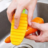 Fruit and Vegetable Cleaning Brushes Carrot Pattern for Washing Carrot Potato Root Scrubber Food Kitchen Cleaning Tools