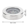 Portable Pocket Compass, Mini Orienteering Compass Magnetic Compass 60mm Camping Survival Compass for Camping Hiking for Outdoor (Silver White)