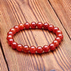 Natural Red Onyx Bracelet Crystal Stone 6 mm Beads Bracelet Round Shape for Reiki Healing and Crystal Healing Stone Semi Precious Gemstones Stretchable Bracelet