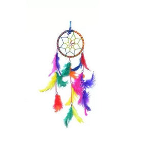 Dream Catcher Wall Hanging, Multi Colour Handmade 8 cm Diameter