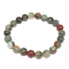 Natural Bloodstone Bracelet 6 mm Beads Bracelet Round Shape for Reiki Healing and Crystal Healing Stone Semi Precious Gemstones Stretchable Bracelet