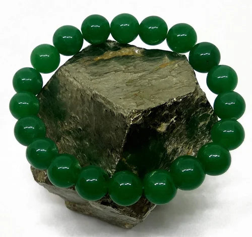 Natural Green Aventurine Bracelet 6 mm Beads Bracelet Round Shape for Reiki Healing and Crystal Healing Stone Semi Precious Gemstones Stretchable Bracelet