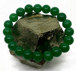 Natural Green Aventurine Bracelet 8 mm Beads Bracelet Round Shape for Reiki Healing and Crystal Healing Stone Semi Precious Gemstones Stretchable Bracelet